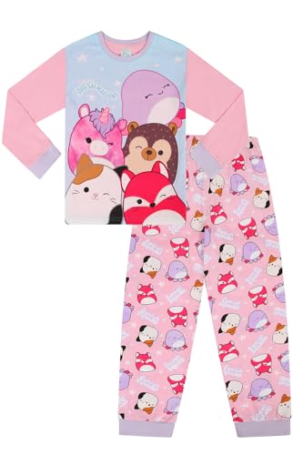Squishmallows Langes Pyjama-Set für Mädchen, rose, 11-12 Years von Squishmallows