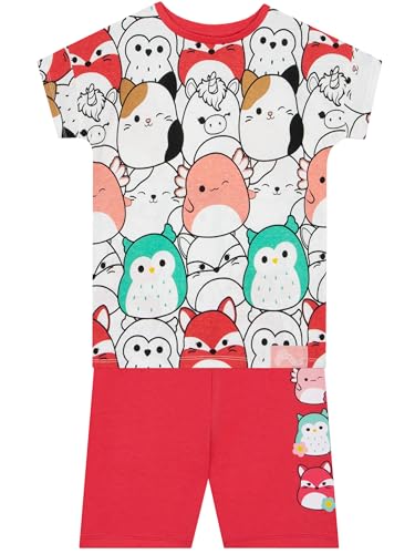 Squishmallows T-Shirt Und Shorts Für Mädchen, T Shirt Für Kinder Top Kinder Mädchen Den Sommer, Cam The Cat Set, Rosa 152 von Squishmallows