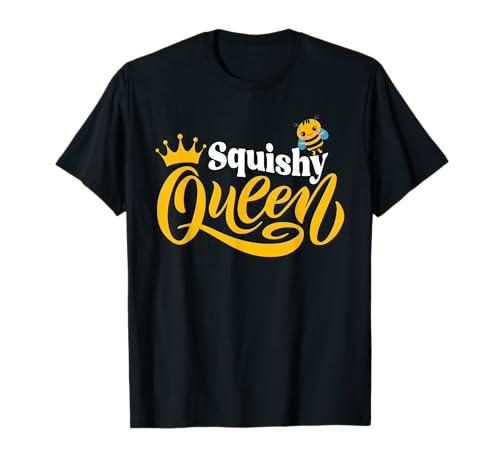 Dieses Mädchen liebt Squishies Colorful Bee Squishy Queen T-Shirt Dieses Mädchen liebt Squishies Colorful Bee Squishy Queen T-Shirt von Squishy Slime Rainbow Fun