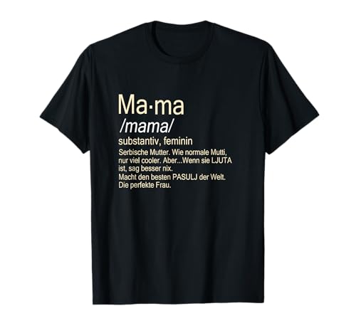 Mama Serbische Mutter T-Shirt von Srbi Srbija Jugo Balkan Co.