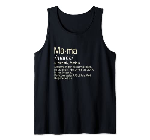 Mama Serbische Mutter Tank Top von Srbi Srbija Jugo Balkan Co.