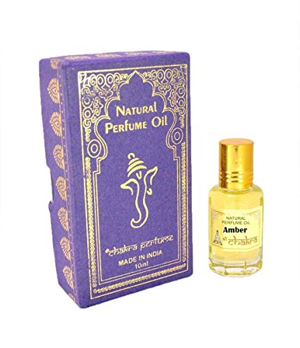 Sri Chakra Natural Attar Parfümöl Alkoholfrei Ittar Indischer Duft 10ml (Amber) von DXQ