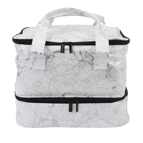 Doppellagige Nagellack-Organizer-Tasche für 42 Flaschen, Wasserabweisendes PU, Tragbarer Nagellack-Halter, Organizer-Etui, Weiße Nagellack-Aufbewahrungstasche, Doppellagige Nagellack-Organizer-Tasche für 42 Flaschen, Wasserabweisendes PU, Tragbarer Nagellack-Halter, Organizer-Etui, Weiße Nagellack-Aufbewahrungstasche, von Srliya