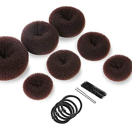 Haarknoten-Maker-Set, 7-teiliges Haarknoten-Donut, 10 Haarnadeln und 5 Haarbänder für Frauen und Mädchen, Leichtes und Waschbares Haar-Styling-Zubehör, Vielseitig Einsetzbar für von Srliya
