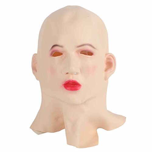 Realistische Alter Mann Alte Dame Kopfbedeckung Kopfbedeckung Latex Kopfbedeckung Karneval Halloween Cosplay Party Kostüm Maskerade Requisiten (Weiß #77) von Srliya