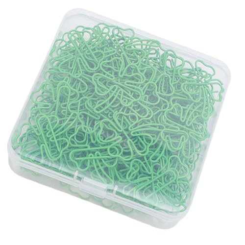 Srliya 100 Pcs Vier Blattförmige Papierklammern, Eisen Niedliche Multifunktionale Lesezeichen Clips mit Klarer Kiste, Ideal für Büro-, Schule und Heimgebrauch Srliya 100 Pcs Vier Blattförmige Papierklammern, Eisen Niedliche Multifunktionale Lesezeichen Clips mit Klarer Kiste, Ideal für Büro-, Schule und Heimgebrauch von Srliya
