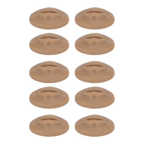 Srliya 10pcs Übungslippen Open Mund Silikon 3D Gefälschte Lippen für das Unterrichten von Training (Dunkle Hautfarbe) von Srliya