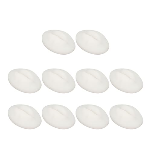 Srliya 10pcs Übungslippen Open Mund Silikon 3D Gefälschte Lippen für das Unterrichten von Training (Halbtransparent weiß) von Srliya