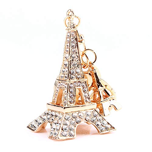 Srliya Glamouröser Eiffelturm-Schlüsselanhänger mit Schillernden Strasssteinen und Charm-Anhänger, Ideal Taschen und Geldbörsen von Srliya