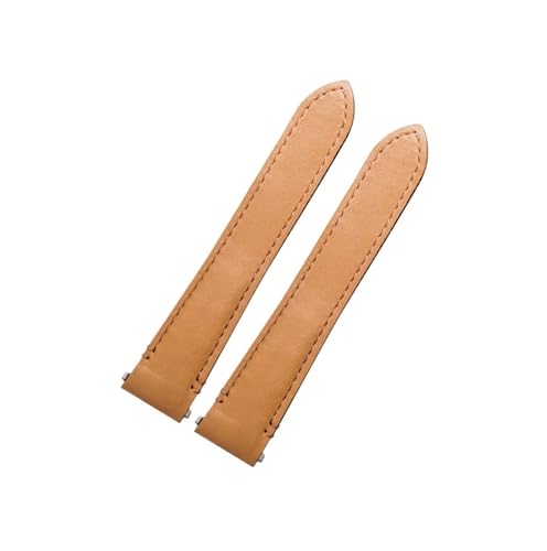 19mm 21mm Leder-Uhrenarmband passend for Cartier Santoz 35,1mm WSSA0009 WSSA0010 /SANTOS 39,8mm Luxus-armband(Khaki plain no buckle,21mm) von Srndsydak