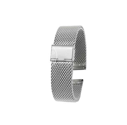 20/22mm Metall Edelstahl Uhrenarmband Passend for Casio Small Square MTP-M300 M300D M305 MTP-1375 1374(A mesh silver,Width 22mm) von Srndsydak