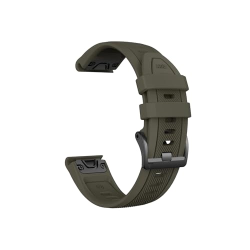 22mm 26mm Silikon-Uhrenarmband passend for Garmin Fenix ​​8 7 Pro/Quatix 6 6X 5X/Epix Pro Gen 2 47mm 51mm Armband(Brown,Q ui ck f it 26mm) von Srndsydak