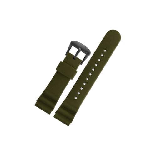 22mm Silikon-Uhrenarmband, passend for Seiko PROSPEX-Serie SNE533P1 SNE537 SNE541 SNE535(Army green-black) von Srndsydak