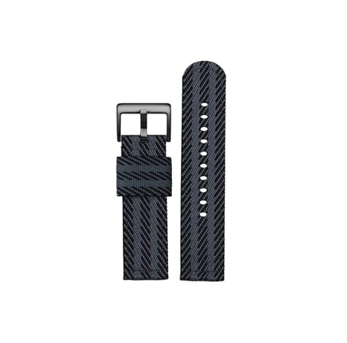 24-mm-Uhrenarmband, passend for Casio PRW-6600 PRG-600YB PRG-650 GA2000, Herren-Armband, Segeltuch, Sport, wasserdicht(Black gray-black) von Srndsydak