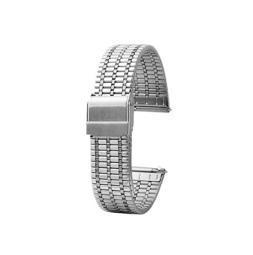 Dünnes Edelstahl-Metallarmband for Herren und Damen, 18mm 20mm 22mm -Uhrenarmband passend for Longines/Tissot/Casio(Silver,22mm) von Srndsydak