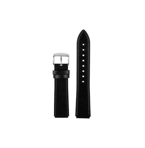 Echtes Leder-Uhrenarmband, passend for Casio G-SHOCK Small Square AE-1200WH/1300/1000/A158/A159, Herren-Damen-Armband(Black-silver pin buckle) von Srndsydak