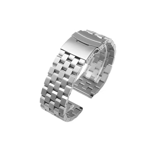 Gebogenes flaches Armband passend for Seiko SKX175 SKX009 SKX173 SKX007 Band 20mm 22mm Edelstahl-Armband(Flat end-steel-thin,22mm-no logo) von Srndsydak