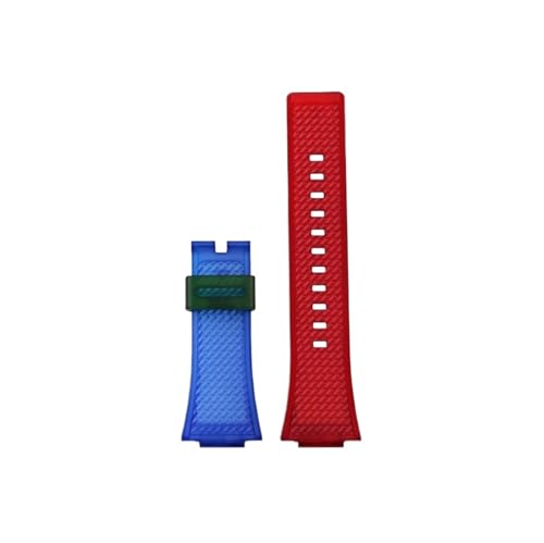 Harz-Silikon-Armband, passend for Casio G-Shock GA-110 GM-110GB GA-100 GA-120 GA-700 GA-800, Gummi-Uhrenarmband(Blue red no buckle) von Srndsydak