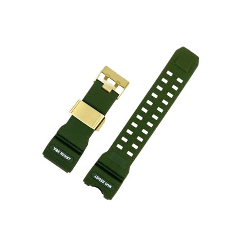 Harz-Uhrenarmband, passend for Casio G-Shock Big Mud King GWG-1000-1A/A3/1A1 GB/GG-Serie, Sport-Silikon armband(Army green Gold) von Srndsydak