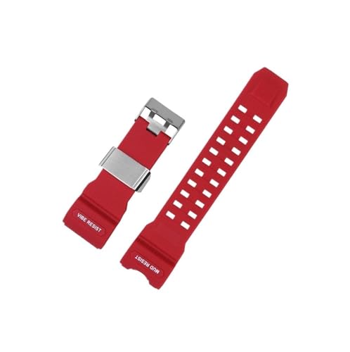 Harz-Uhrenarmband, passend for Casio G-Shock Big Mud King GWG-1000-1A/A3/1A1 GB/GG-Serie, Sport-Silikon armband(Red silver) von Srndsydak
