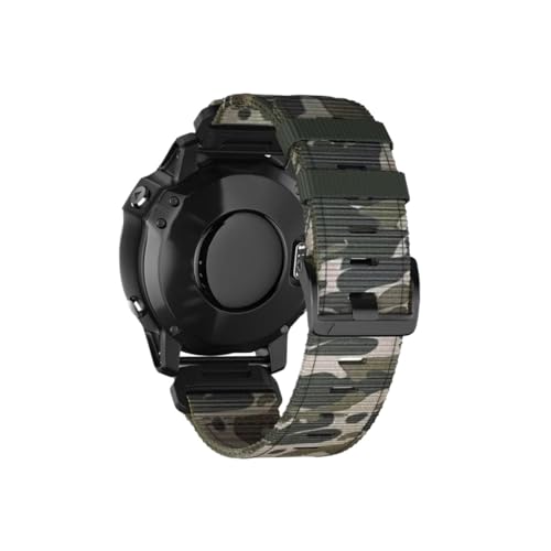 Hochwertiges Nylonarmband passend for Garmin Fenix 7X Pro 7 EPIX 6X 5X 5 3 HR/Tactix Herren Casual Fashion Armband(Digital camouflage,Qu ic kf it 26mm) von Srndsydak