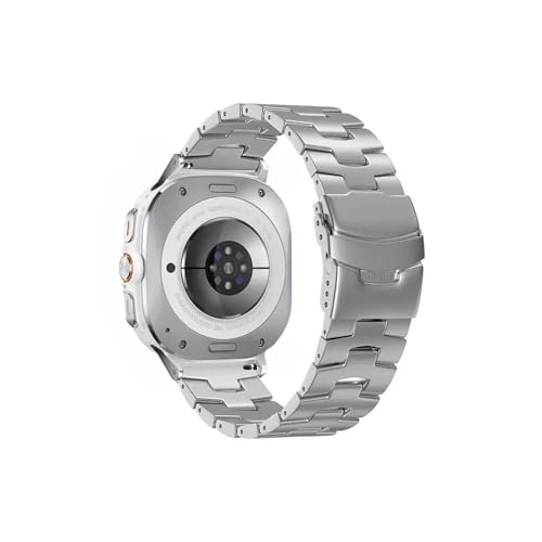 Leichtes Titanarmband, passend for Samsung Galaxy Watch Ultra 47mm, Herren-Business-Luxus-Armband(Silver) von Srndsydak