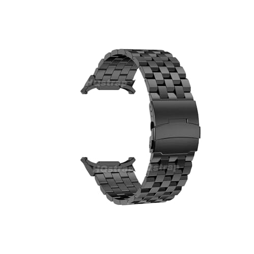 Massives Edelstahlarmband passend for Samsung Galaxy Watch Ultra 47mm, Herren-Armband Business-Luxus(Black,22mm For Galaxy Watch Ultra 47mm) von Srndsydak