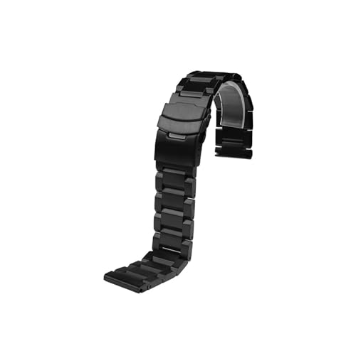 Passend for Breitling/Hamilton/Citizen/Huawei/Seiko Herren-Uhrenkette, 18mm 20mm 22mm 24mm, Edelstahl-Uhrenarmband(A Black,20mm) von Srndsydak