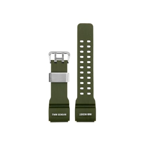 Passend for Casio G-Shock GG-1000/GWG-100/GSG-100 Herren Sport Silikon Uhrenarmband Zubehör(Army Green Silver) von Srndsydak