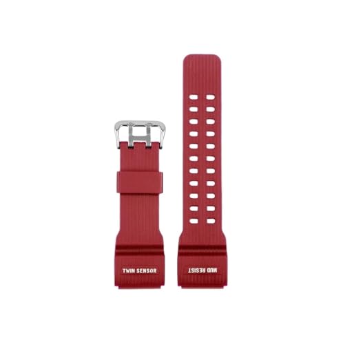 Passend for Casio G-Shock GG-1000/GWG-100/GSG-100 Herren Sport Silikon Uhrenarmband Zubehör(Red) von Srndsydak