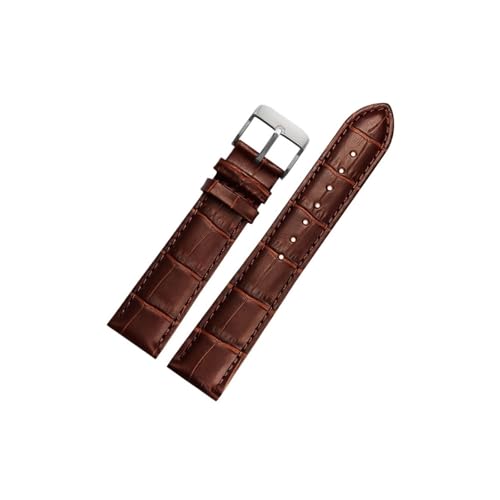 Passend for Casio Swordfish Mdv107-1A MDV106-1A MDV-106 Efr539 1374 1375/ Seiko Uhrenarmband Herren Rindsleder 20mm 22mm(Brown-Silver Buckle,22mm) von Srndsydak