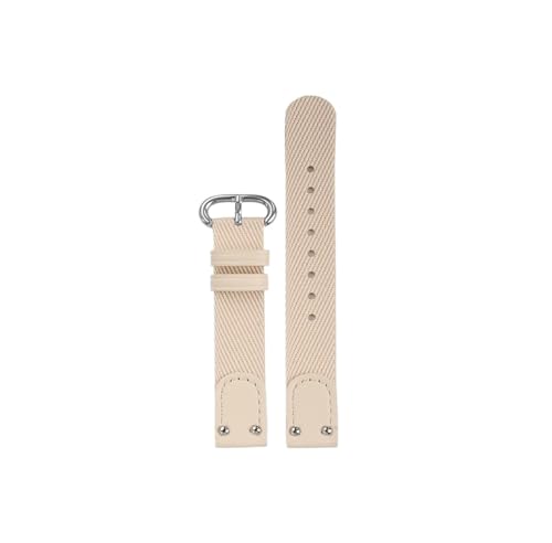 Passend for DW Daniel Wellington, kleine runde Uhr, 28mm, 32mm, Zifferblatt, Nylon, Damen-Armband, 12mm 14mm(Khaki-Silver,For 28mm dial) von Srndsydak