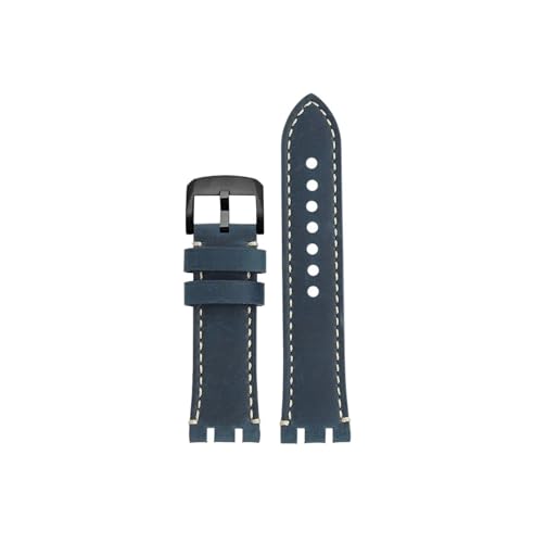 Retro-Armband aus Rindsleder, passend for Tissot 1853 Racing T115417a T115427(Blue rice black) von Srndsydak