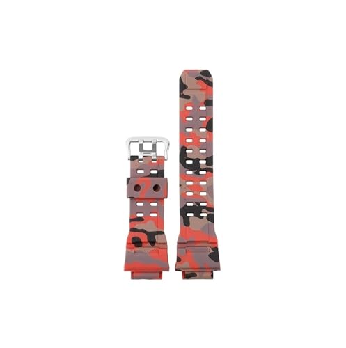 Silikon-Gummi-Uhrenarmband, passend for Casio G Shock GW9400 GW 9400 GW9300, Tarnfarbe, wasserdicht, Herren-armband(Camouflage red A) von Srndsydak