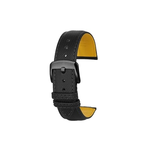 Srndsydak 22mm echtes Lederarmband passend for Breitling Avenger Blackbird Uhrenarmband B01 Super Ocean Blue Green Armband(Black black pin) von Srndsydak