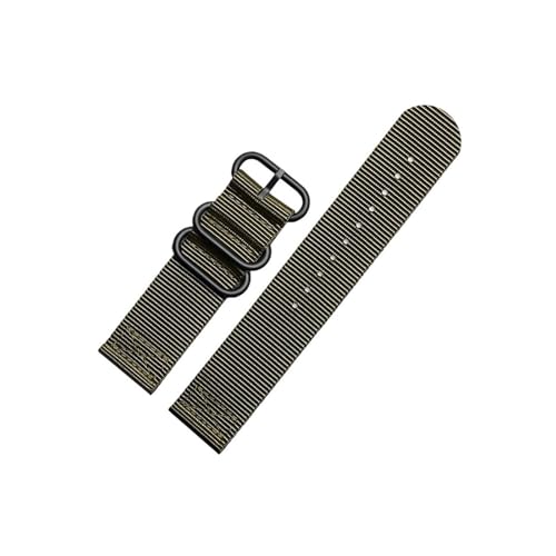 Srndsydak 24mm Sport Camouflage Nylon Herren Uhrenarmband Passend for Suunto 9 Baro 7 D5 /Spartan Outdoor Wasserdichtes Armband(A army green-black) von Srndsydak