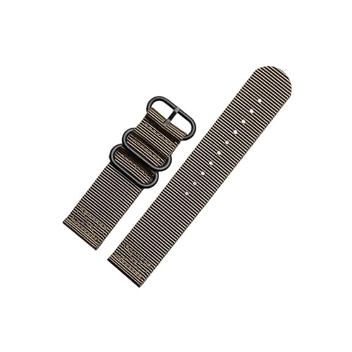 Srndsydak 24mm Sport Camouflage Nylon Herren Uhrenarmband Passend for Suunto 9 Baro 7 D5 /Spartan Outdoor Wasserdichtes Armband(A khaki-black) von Srndsydak