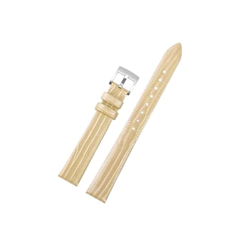 Srndsydak Damen-Uhrenarmband aus echtem Leder, passend for Armani AR1681 1683 1882 1926 1726, dünnes, weiches, bequemes Armband(Champagne Gold-silver) von Srndsydak