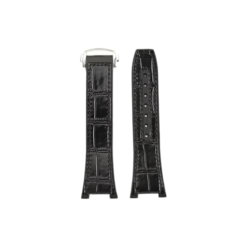 Srndsydak Herrenarmband 25–14mm, passend for Citizen Perpetual Calendar Cb0164–17e Cb0160 Echtleder-Uhrenarmband(Black black steel) von Srndsydak