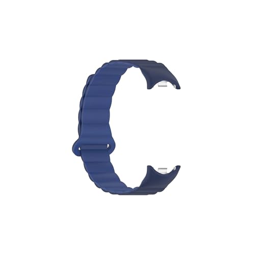 Srndsydak Mag netische Silikon Sport Uhrenarmband Passend for Xi ao m i M i Band 8(Sea Blue Deep Blue) von Srndsydak