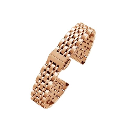 Srndsydak Passend for Armani AR1926 AR1925 AR1909 Full Star Riesenrad Edelstahl-Uhrenarmband Damenarmband 12mm 14mm 16mm 18mm(Rose gold,14mm) von Srndsydak