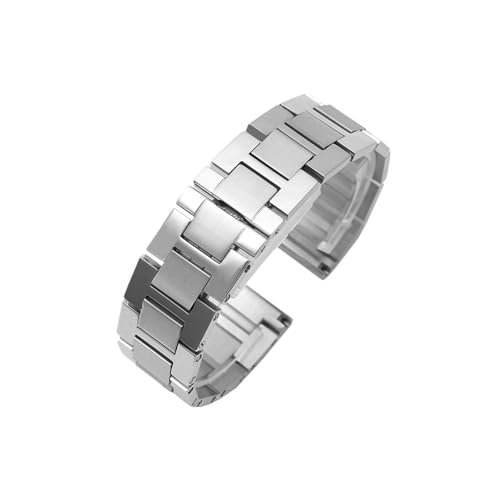Srndsydak Passend for Cartier Solo London Tank, Edelstahl, Metall, Herren- und Damenarmband, Breite 16mm 17,5mm 20mm 22mm(22mm) von Srndsydak