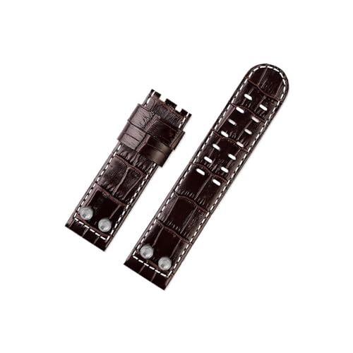 Srndsydak Passend for Hamilton Khaki Field H78646733 H78626583,22mm 24mm Freizeit-Business-Echtleder-Uhrenarmband(A brown silver-no buckle,22mm) von Srndsydak