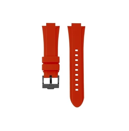 Srndsydak Passend for Timex T2N721 T2N720 T2N739, wasserdichtes Silikon-Armband, Edelstahl-Schnalle(Red-black pin buckle) von Srndsydak