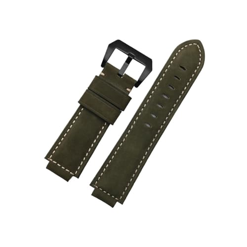 Srndsydak Passend for Timex Tidal T2N721 T2N720 TW2T76500 TW2T76300 TW2R55500 Leder Uhrenarmband 24mm*16mm(Army Green Black) von Srndsydak