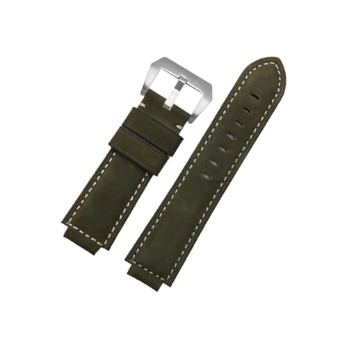 Srndsydak Passend for Timex Tidal T2N721 T2N720 TW2T76500 TW2T76300 TW2R55500 Leder Uhrenarmband 24mm*16mm(Army Green steel) von Srndsydak