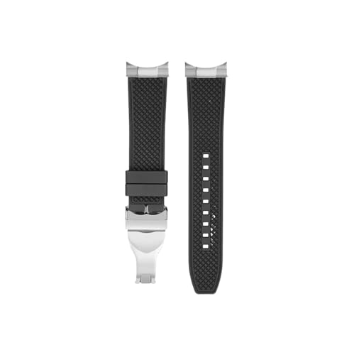 Srndsydak Passend for Tudor Biwan Bay Black Gold Serie 1958M79030N M79030B 39mm Fluorkautschuk-Uhrenarmband(Black-Folding Clasp) von Srndsydak