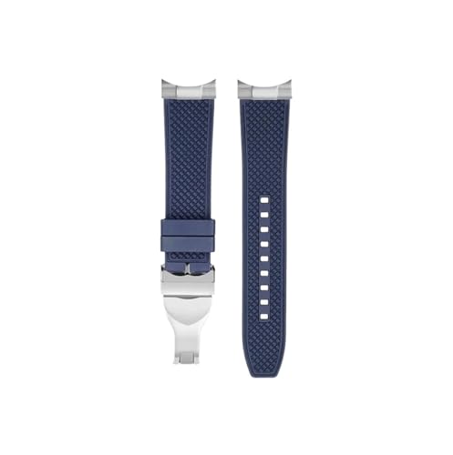 Srndsydak Passend for Tudor Biwan Bay Black Gold Serie 1958M79030N M79030B 39mm Fluorkautschuk-Uhrenarmband(Blue-Folding Clasp) von Srndsydak