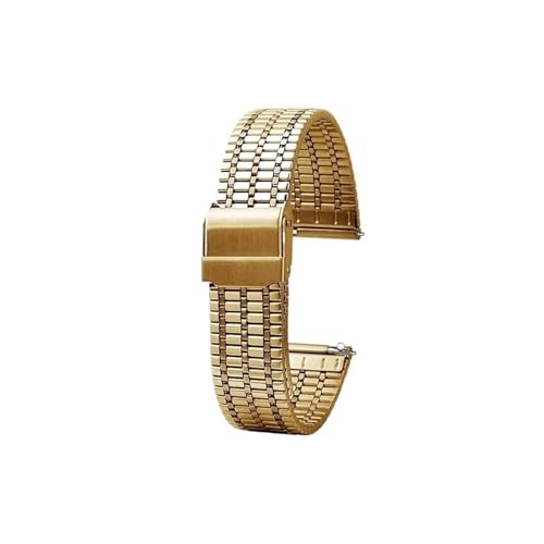 Srndsydak Passend for jede Marke, Edelstahl-Uhrenarmband, 18mm, 20mm, 22mm, Sicherheitsschnalle, Herren-Armband(Golden,22mm) von Srndsydak