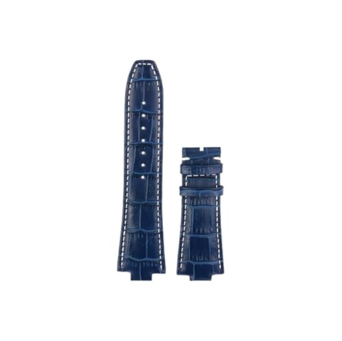 Srndsydak Uhrenarmband aus echtem Leder, passend for Michael Kors Mk 8184 8729 9020 8152 9026 8296(A Blue-no buckle) von Srndsydak
